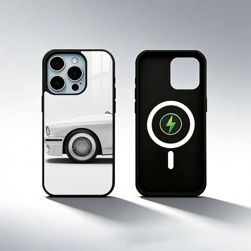 E30 CAR Phone Case For iPhone17,16,15,14,13,12,11 Plus,Pro Max Magnetic For Magsafe Wireless Charging