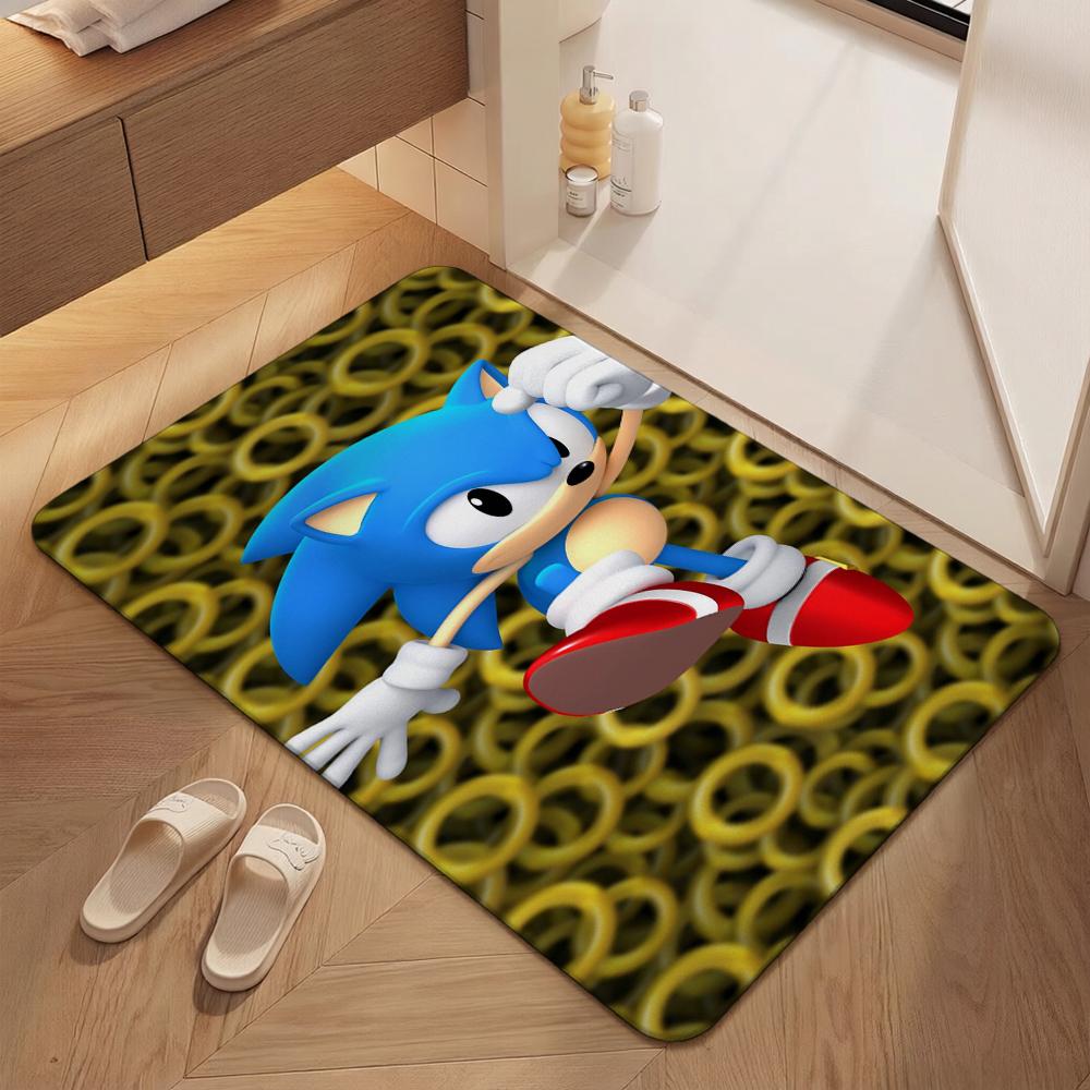 Sonic Hedgehog Carpet Non Slip Rug Plush Rug Small Rug Kitchen Floor Mat Outdoor Rug Non Shedding