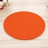 Round Silicone Heat Resistant Mat Non-Slip Coaster Placemat Saucepan Pot Holder