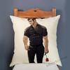 Super Sexy Hot Masculine Male Muscle Hairy Bear Man Cartoon Gay Art Soft Velvet Sofa Pillow Case Cozy Boyfriend Cushion Cover