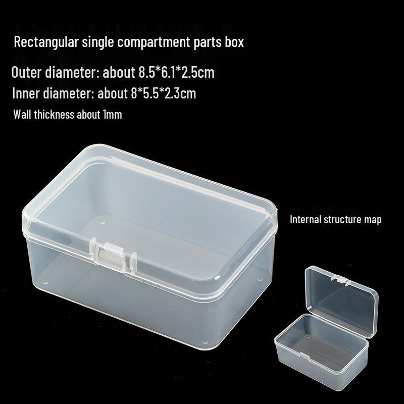 Clear Plastic Storage Box for Small Accessories and Jewelry