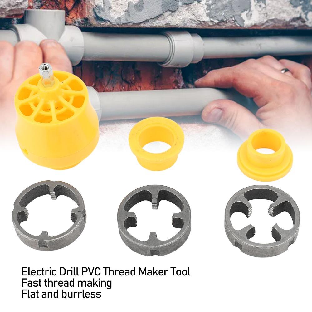 Precision Thread Maker Tool Reusable Electric Drill Pipe Tap Die Set  Professional Plumbing