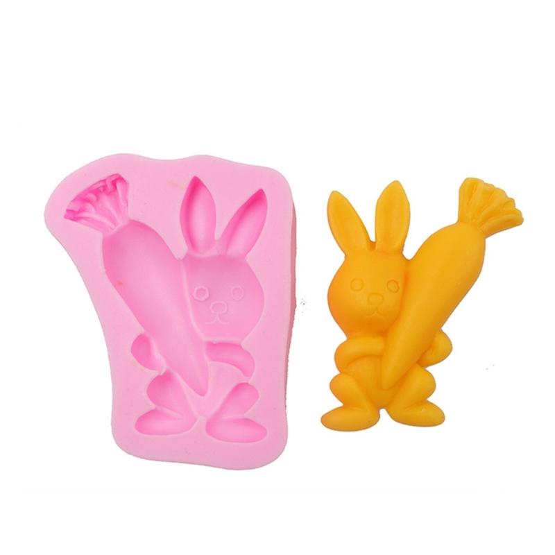Easter Bunny Silicone Mold Fondant Cake Border Mould Chocolate Mould Cake Decorating Tools Kitchen Baking Accessories