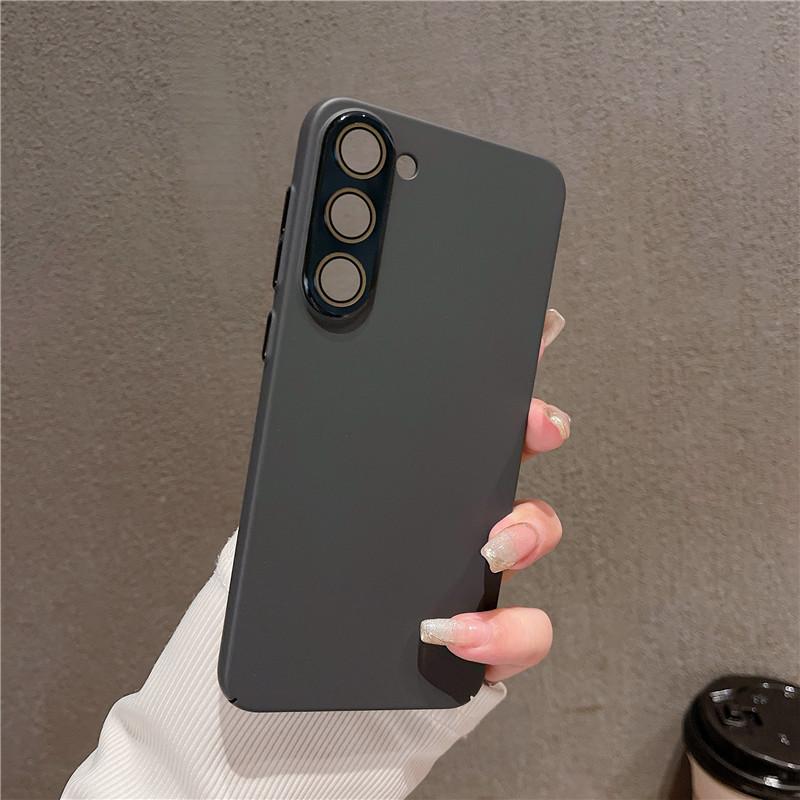 For Samsung Galaxy S24 S23 S22 Plus Ultra Full Cover Durable Anti-fingerprint Hard PC Case With Lens Film Anti-Drop Protector Back Shell