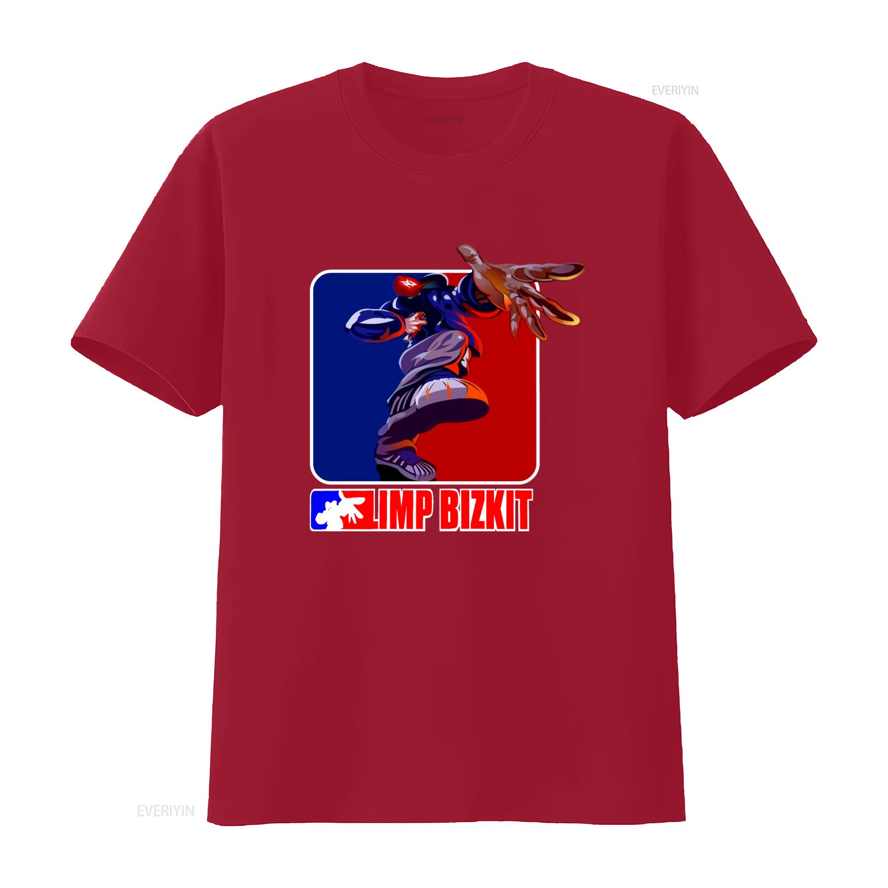 

Limp Bizkit Print T Shirt Stylish Streetwear for Hip Hop Fans vintage Washed Casual Soft Unisex Breathable Slightly S