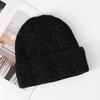 Retro knitted hat women's autumn and winter warm ear protection wool hat trendy versatile face small bag head cold hat
