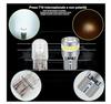 W5W T10 LED Bulbs 6000K White Light, 12V Ceiling Light For License Plate Side Marker Lights (Pack of 4)