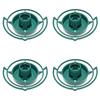 A58Z Outdoor Bird Feeder Automatic Hanging Plastic Feed Bowl For Parrot Pigeon Pet Indoor Bottle Mouth Docking 4PCS