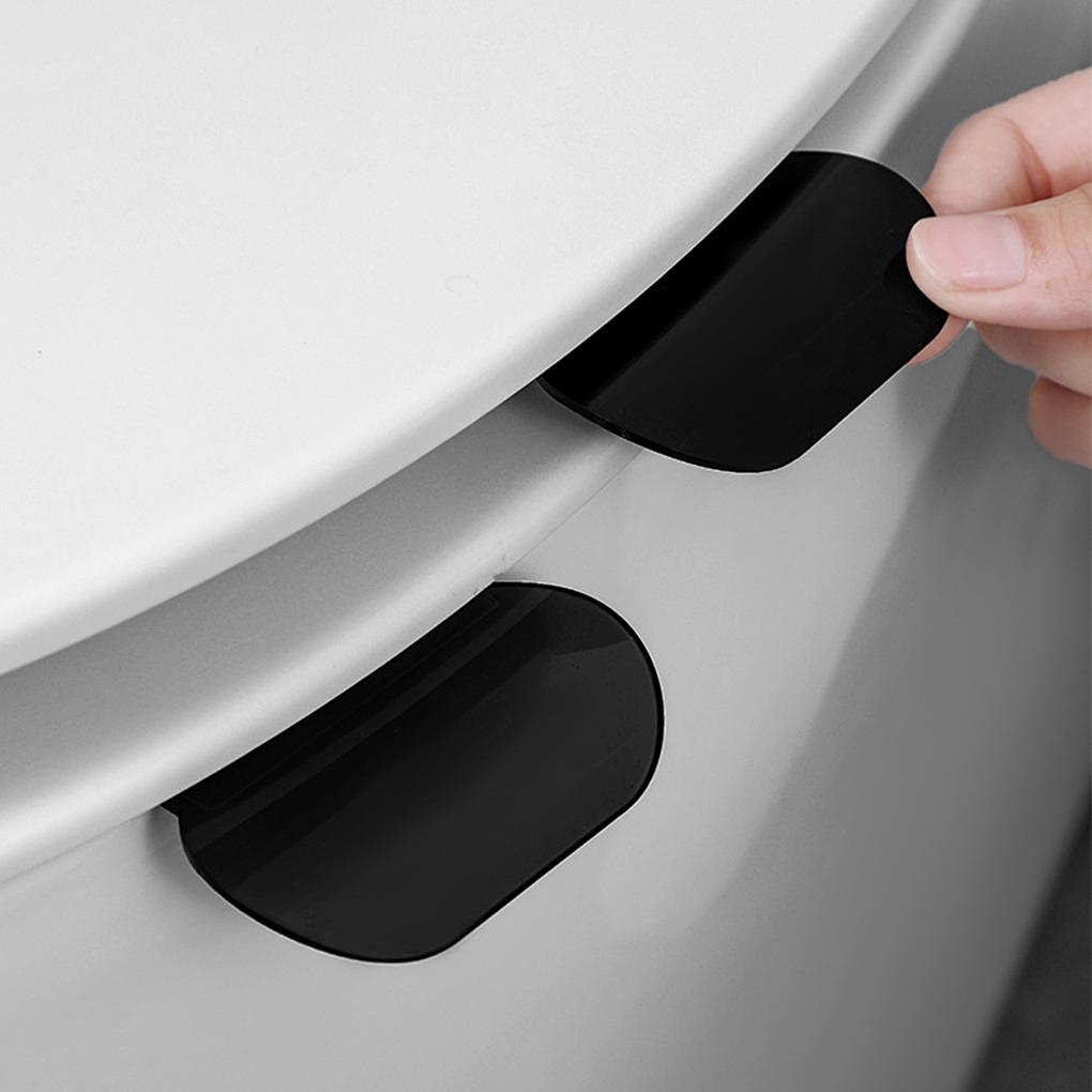 Pack of 2 Toilet Seat Lifter Self-adhesive Universal Closestool Lid Lifting Handles Travel Removable Clean Cover Holder