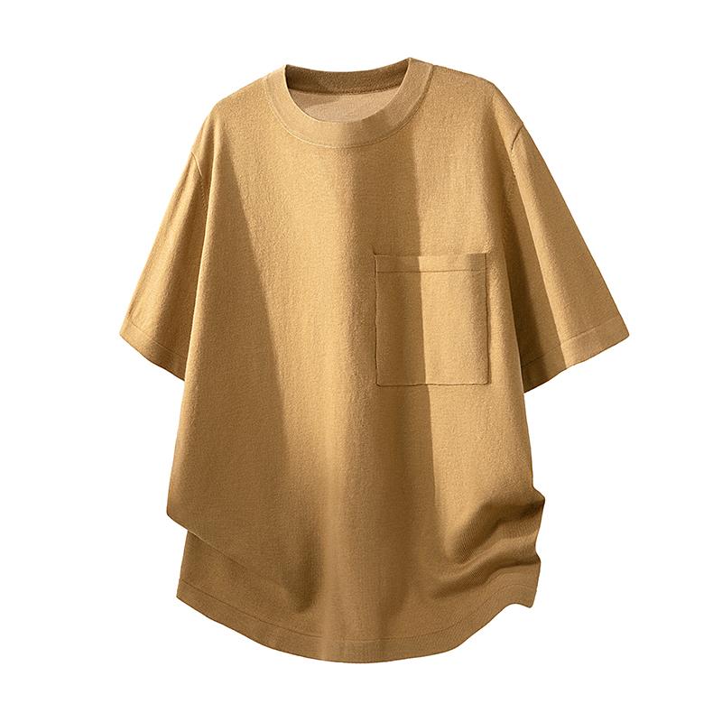 T-shirt Men s Round Neck Short-sleeved Men s Lightweight Short-sleeved Sweater Men s Comfortable 2XL