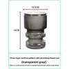 Self-Watering Lazy Flower Pot Creative Imitation Glass Transparent Plastic Resin Small Potted Plant Hydroponic Vase Indoor Succu