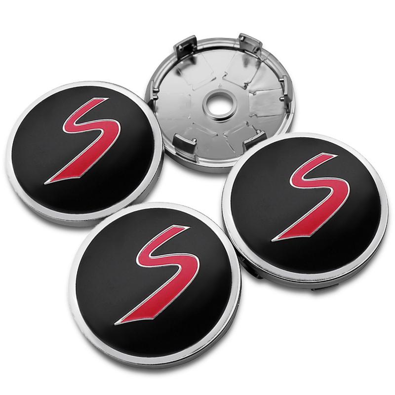 4Pcs 54mm 56mm 60mm Car Wheel Center Hub Cap For MINI Cooper JCW WORKS R55 R56 F55 F56 R57 R58 R59 R60 Rim Cover Stickers Decal