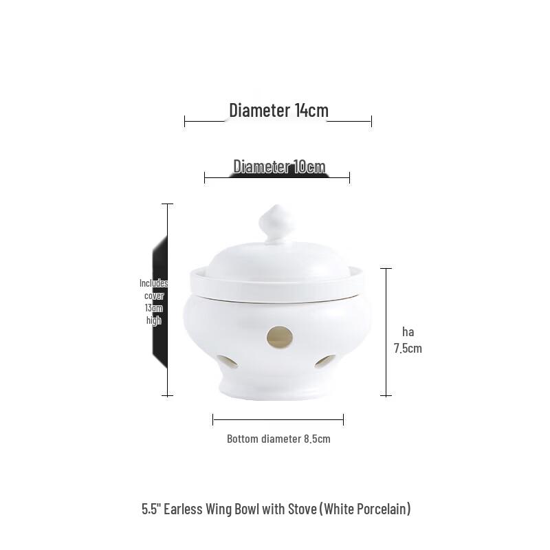 Candle Heated Ceramic Warming Stew Bowl