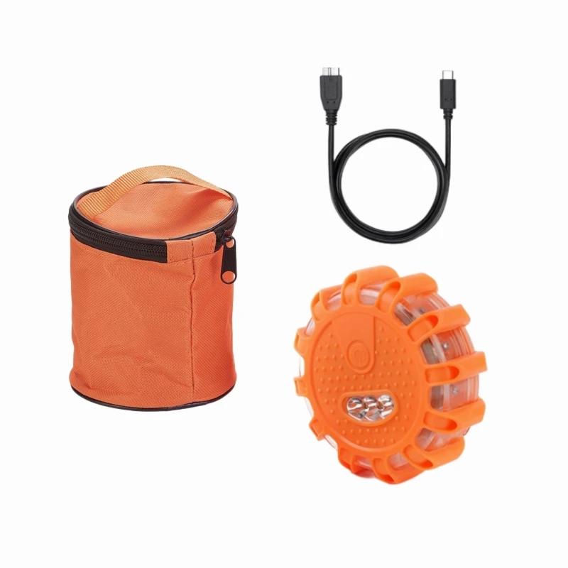 

Светодиодные дорожные фонари с зарядкой от USB, аварийное освещение, дорожные предупреждающие автомобильные маячки, набор сигнальных огней с магнитным основанием