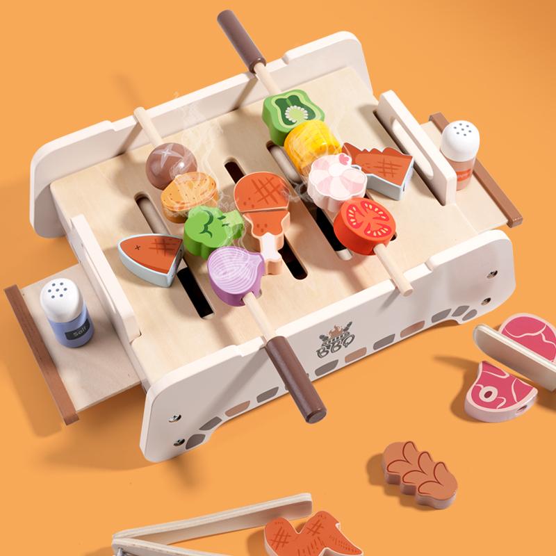 

Children s barbecue grill kitchen pretend play toys, simulation grill for kids cooking, suitable for boys and girls