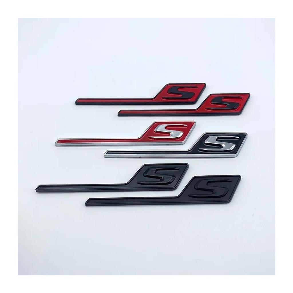 Yzw6688 ABS S Badge Emblem Car Trunk Sticker Compatible with S/E63S C63S GLC63S GLE63S