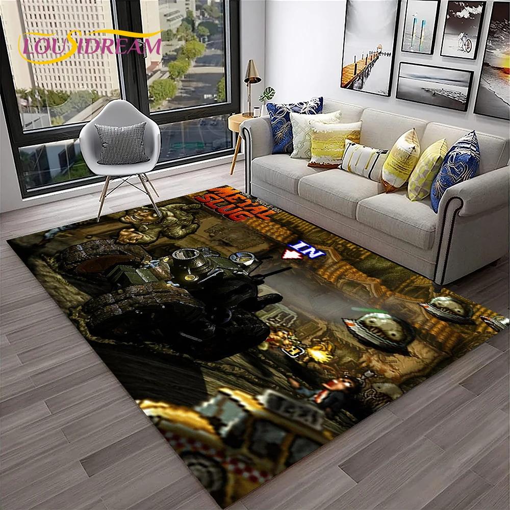 Cartoon Metal Slug Gamer Retro Game Carpet Rug for Home Living Room Bedroom Sofa Doormat Decor,kids Area Rug Non-slip Floor Mat