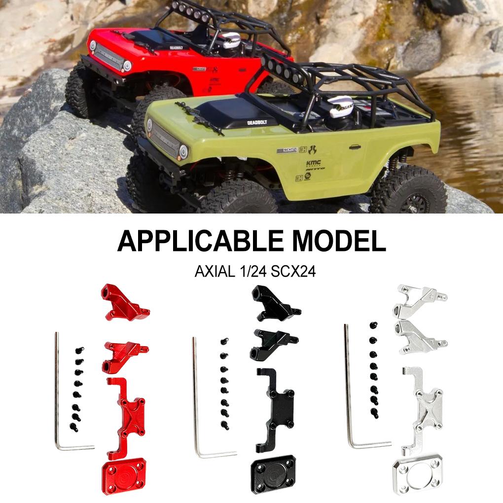 Aluminum Alloy Frame Guard Rear Bumper Mount For 1/24 Axial SCX24 RC Car Part RC Car Accessories Replacement Parts