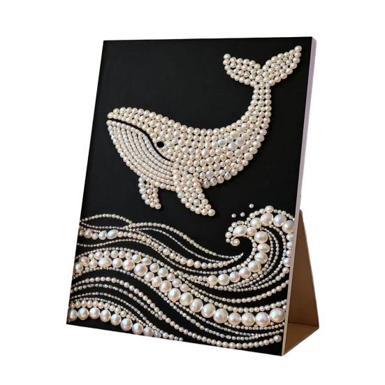 Набор для творчества «Искусство из искусственного жемчуга» DIY, 3D-пейзаж с бабочками, мозаика, поделка для снятия стресса для взрослых, холст с предварительной печатью и блестками, смола, элегантное настенное украшение, подарки