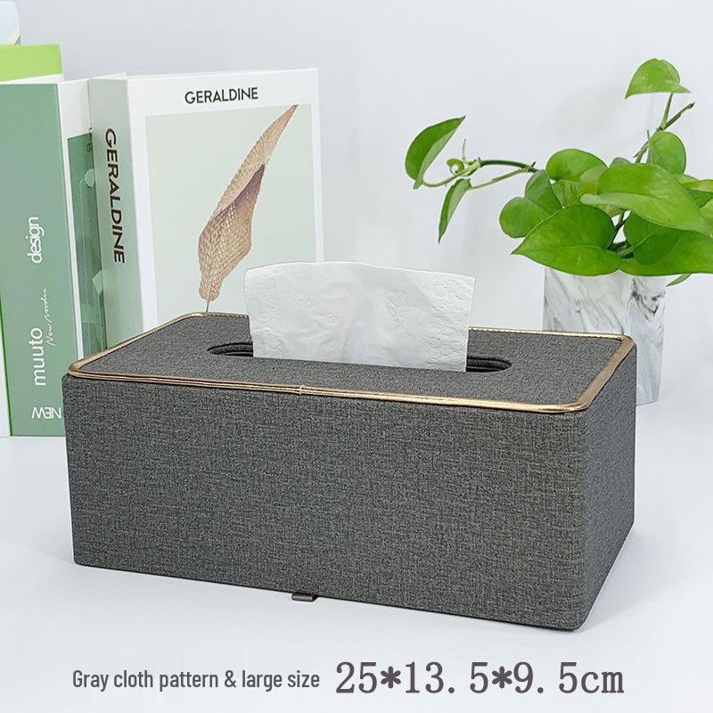 European Style Leather Tissue Box - Creative Dining Table & Living Room Napkin Holder