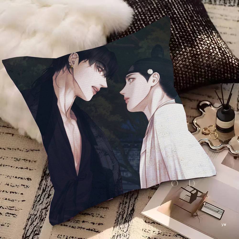 

Manga The Ghost N-Nocturne Pillow Case Fashion Square Pillowcase Bedroom Sofa Room Ins Decoration Leisure 30cm x 30cm