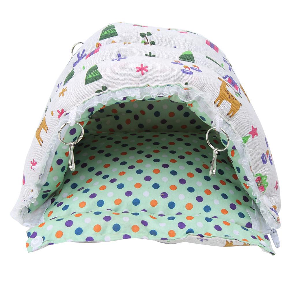 Cotton Fabric White Christmas Pet Hamster Warm Hammock Hanging Tent Nest for Sugar Glider Squirrel Chinchilla Rabbit