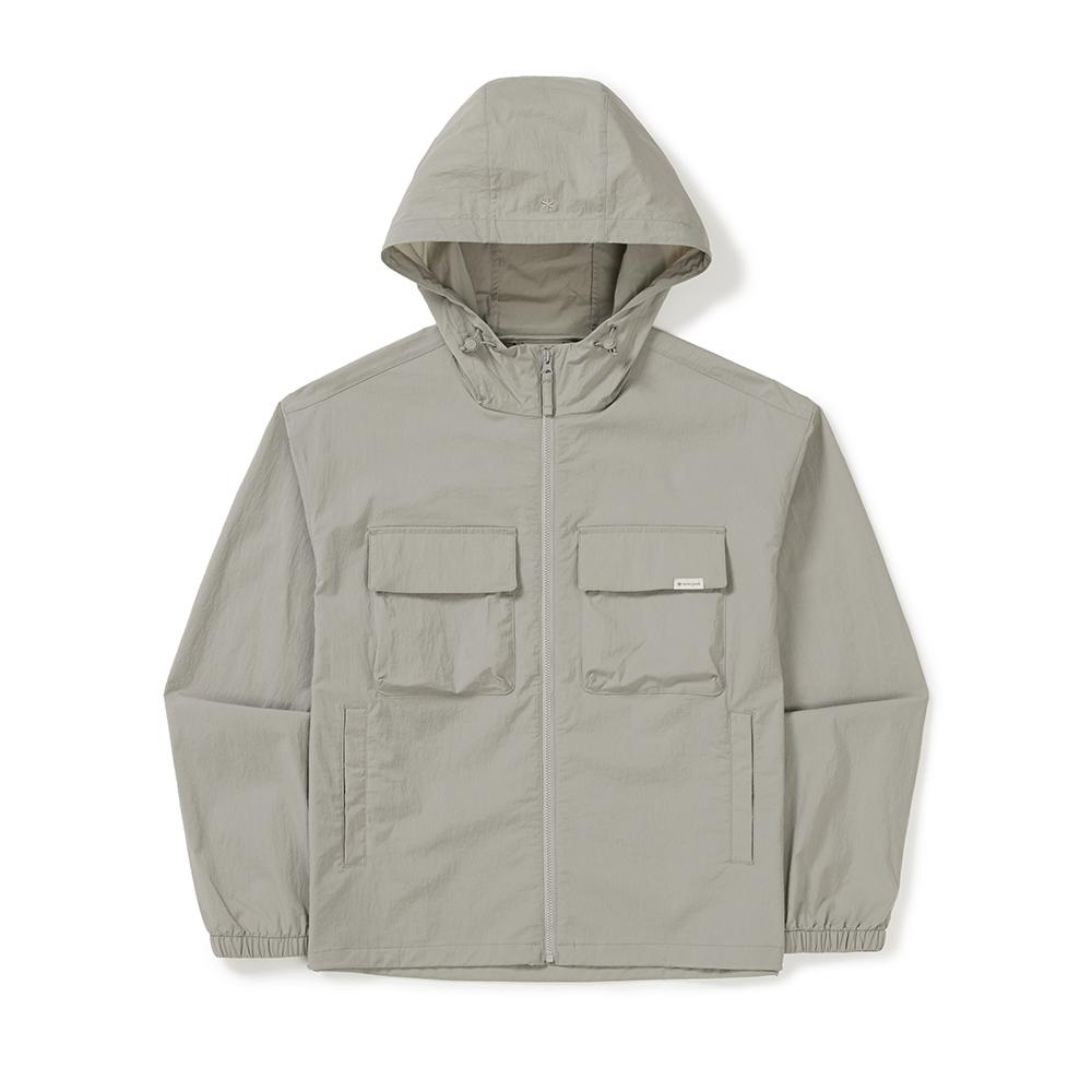 [Snowpeak] Root Women's Pocket Windbreaker Fog Gray (S25MWRWB61)