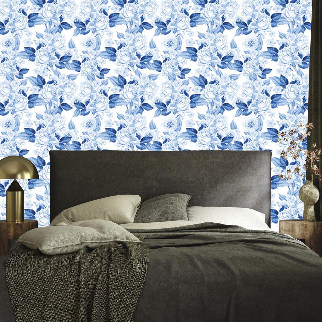Wallpaper Flowers and Roses Leaves Plants Nature for Living Room and Bedroom 50x1000