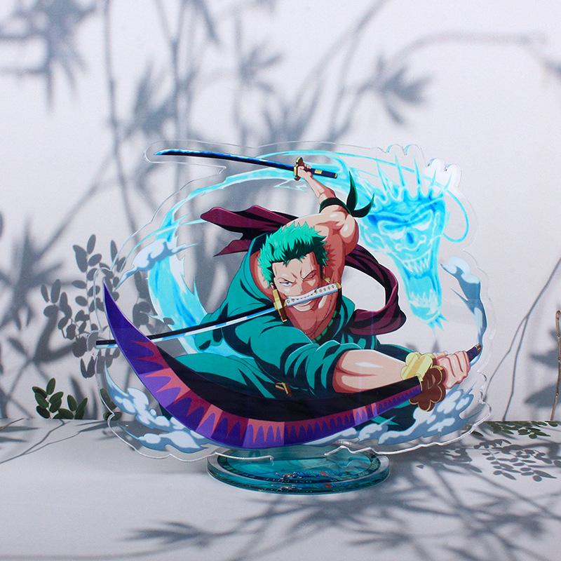 Anime One Piece Luffy Charlotte Linlin Edward Newgate Donquixote Doflamingo Kuzan Jinbe Acrylic Stand Figures Toys Decoration