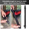14-37-0105 14-37-0016 Nass-Trockensauger Ersatzschlauch mit geformten Endstücken, 64 cm Wellschlauch Schwarz für enge Bereiche, Ecken und Spalten