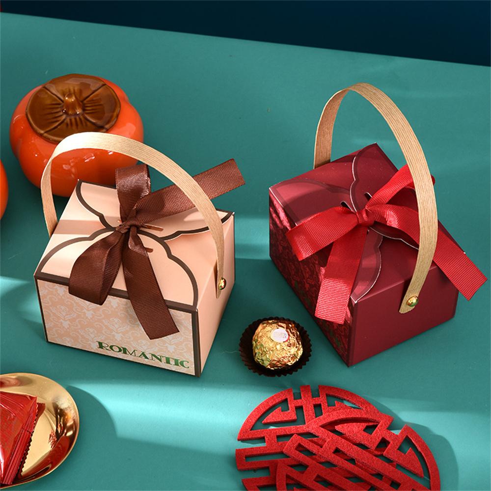 New Candy Box Champagne Gift Bags Birthday Baby Shower Favors Handheld Chocolate Gift Packing Box Decoration for Guests