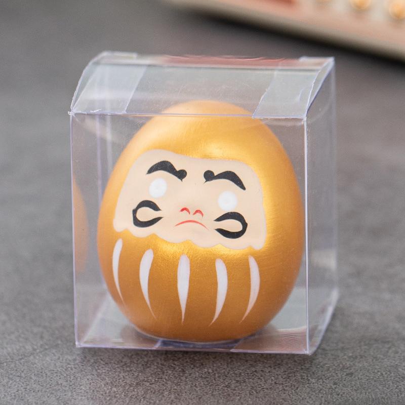 Japanese Ceramic Daruma Doll Crafts Inspired Wealth Prosperity Decor Lucky Charm Fortune Ornament Landscape Home Desk Decor