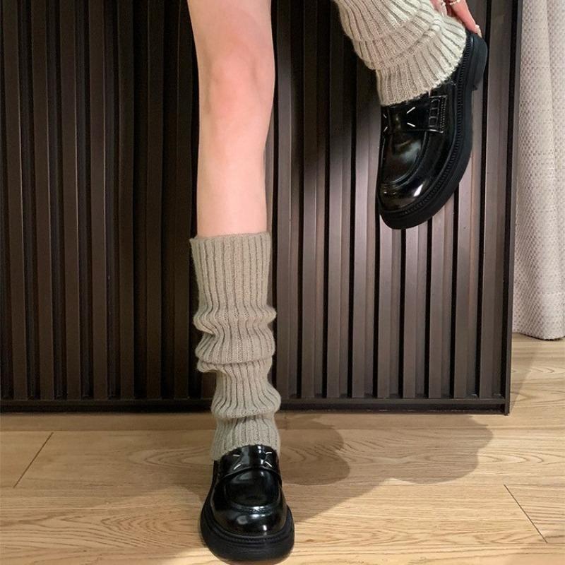 Sheepskin Version~ Fashionable Leather British Round Head Small Thick Sole Heightening Small Leather Shoes Women's Leather Muffin Single Shoes