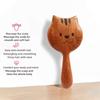 Cat scalp meridian acupoint massage comb, hair loss prevention head health comb, hair nourishing sandalwood coarse tooth comb