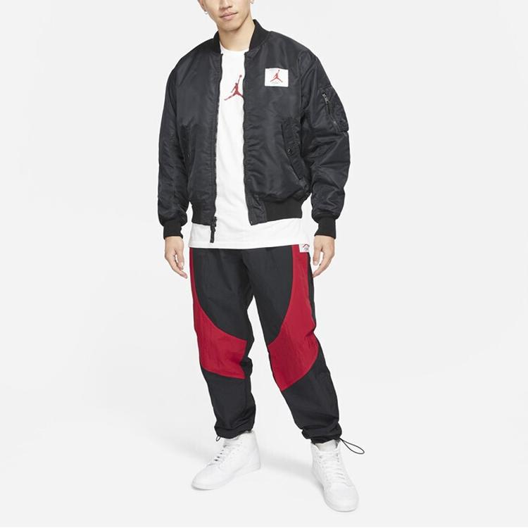 Jordan Air Baseballjacke Herren Schwarz (Unisex) Baseballjacken CV2243 010