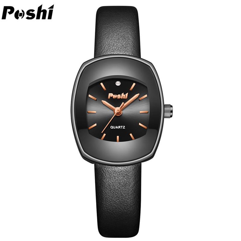 POSHI Uhren Damenmode Einfache Neue Damenuhr Trend Student Gürtel Quarzuhr