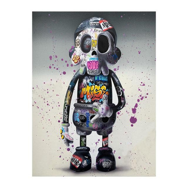 

Уличные граффити, художественные картины на холсте, поп-арт, плакаты с черепами и принты, настенные художественные картинки для гостиной, украшения дома, Cuadros 70x120cm No Fram