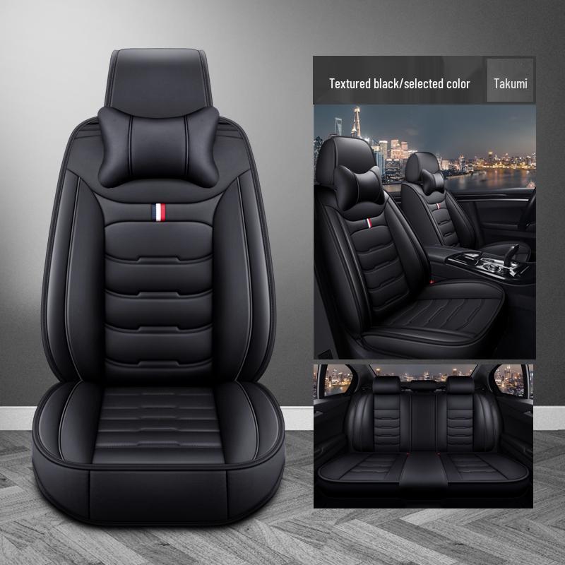 Universal Car Seat Cover - Four Seasons, Full Surround, New Leather Design