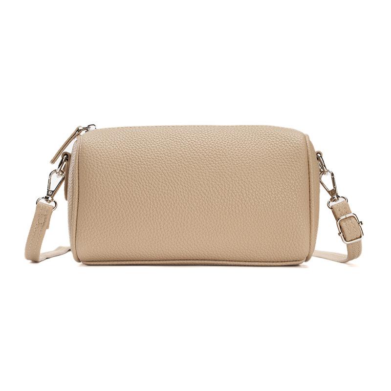Fashionable, Versatile, Lightweight, Zipper, Large-capacity Casual Single-shoulder Crossbody Bag, Small Round Pillow Bag