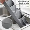 Upgraded plastic storage tray, adjustable cutlery organizer,cutlery drawer organizer with compartment slots/Cutlery Organizer