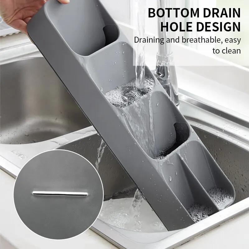 Upgraded plastic storage tray, adjustable cutlery organizer,cutlery drawer organizer with compartment slots/Cutlery Organizer