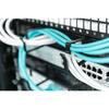 DIGITUS Professional DN-97663 Panneau de gestion de câbles avec anneaux montable sur rack noir, RAL 9005 1U 19"