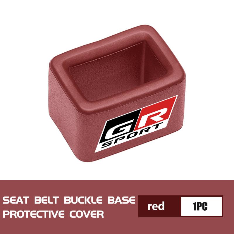 For Toyota Car Seat Safety Belt Buckle Base Clip Protection Cover Crown GR Corolla YARIS Auris C-HR Hilux Vios Prius