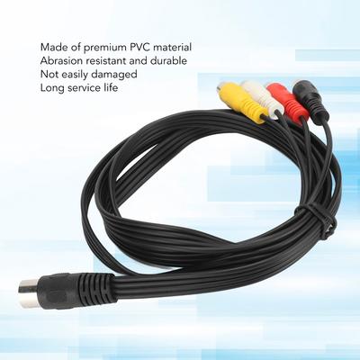 4.9ft 5 Pin Male Din To 4RCA Female Cable Professional Conversion Cord DIN 5 Pin To 4RCA Cord DVD