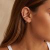 Niche Design Chain Ear Bone Clip Set, Simple Diamond-set Ear Clip Without Ear Holes, Female, Stacked and Worn Combination Earrings
