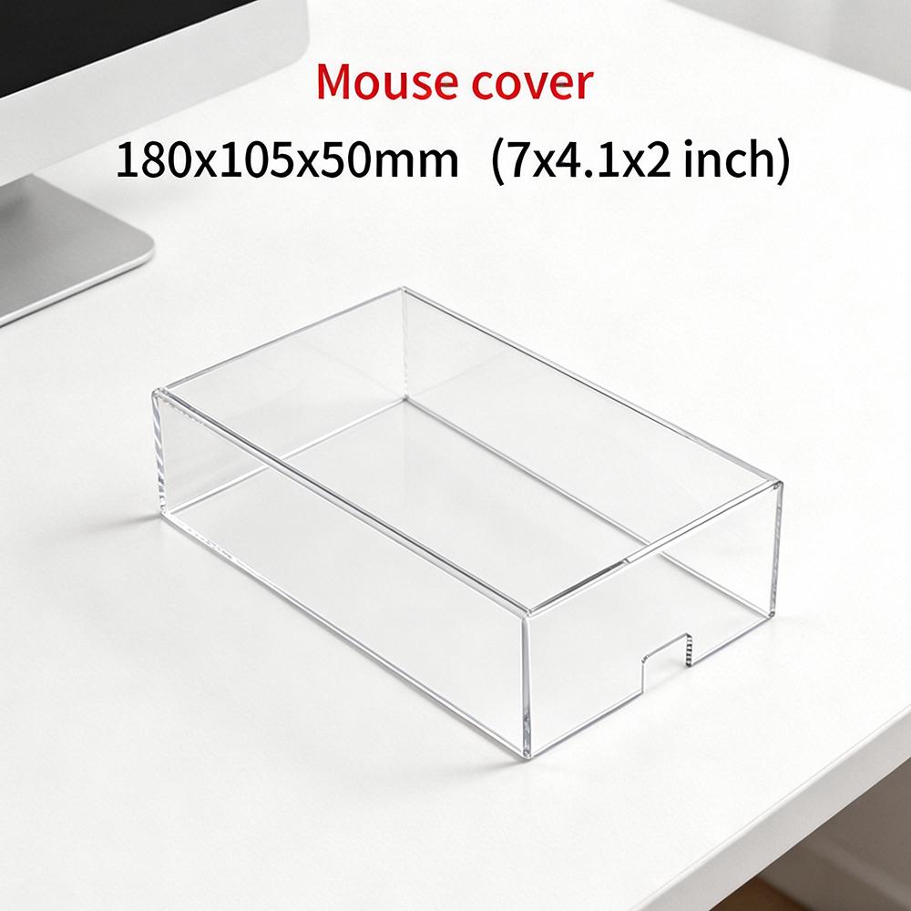 Clear Acrylic Mechanical Keyboard Dust Cover Protector Case For 60 96 98 104/108Key Transparent Anti-Dust Keyboard & Mouse Cover
