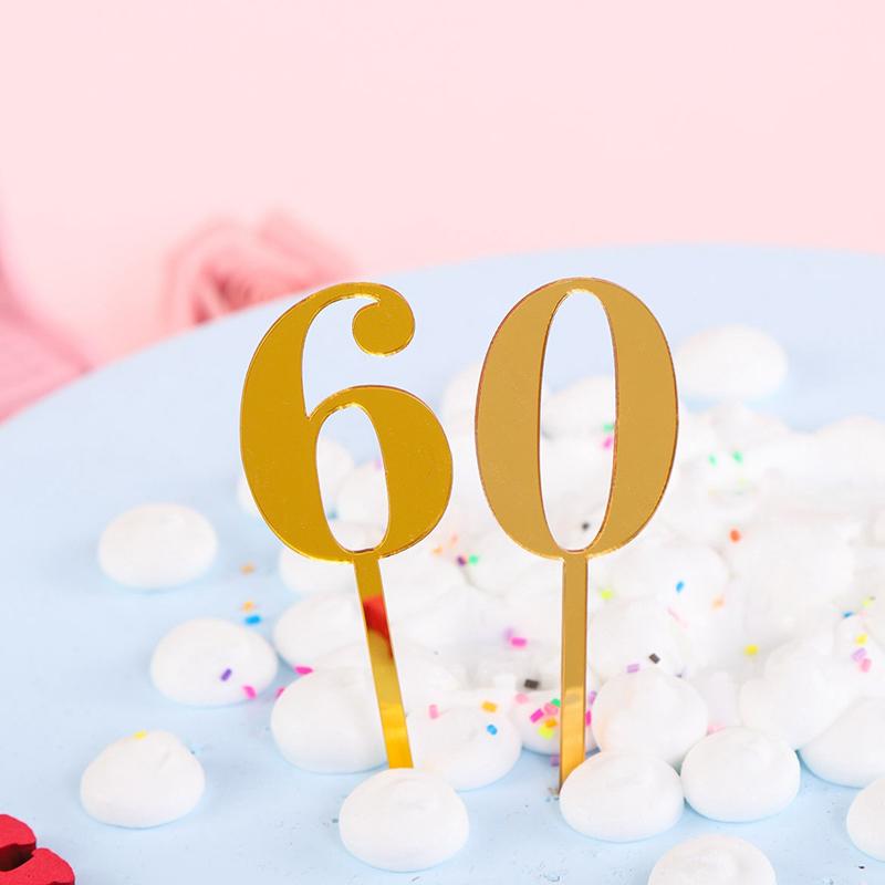 0-9 Number Birthday Cake Decorations Wedding Cake Topper Adorn For Kids Birthday Party Holiday Cake Supplies