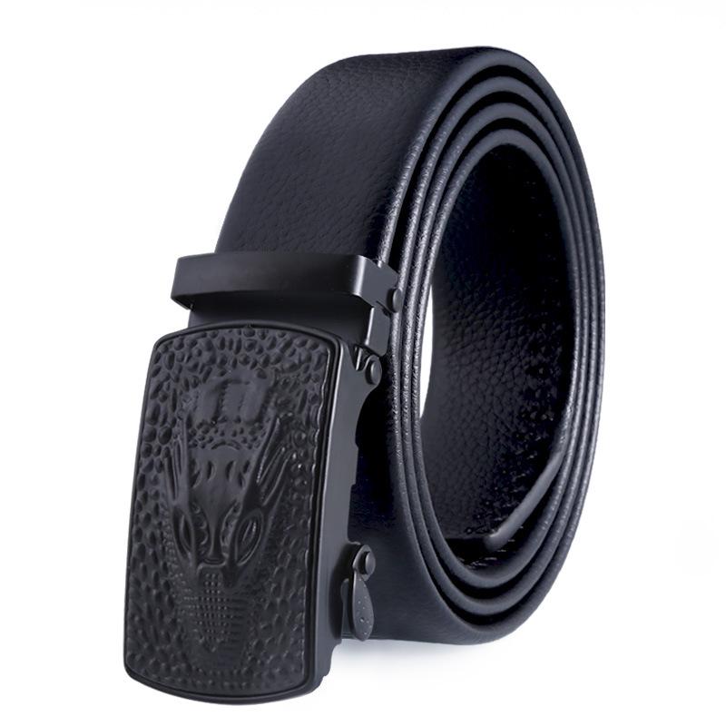 Men's Automatic Buckle Leather Belt - Business, Casual, and Durable Gift Option
