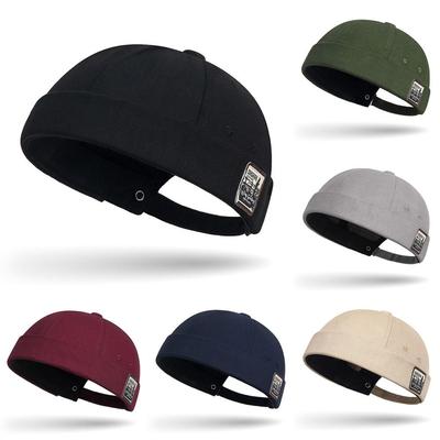 Solid Color Beanie Hat Adjustable Baseball Cap Fashion Hip Hop Cap  Women