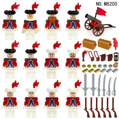 European Royal Navy Commander and Soldier Figurine Building Block Toys